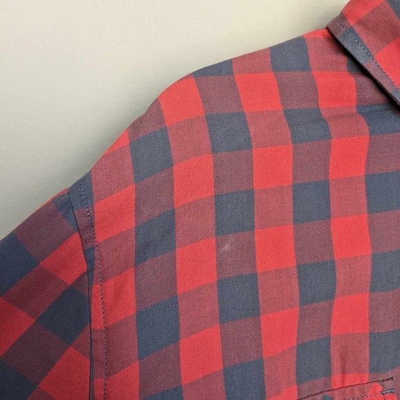 Nirvana Music Artist Band Custom Red Flannel Button Down Shirt Sz XL - Picture 6 of 6